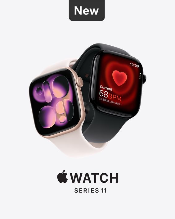 Series 11 Watch – GPS, 46mm Jet Black, Sports Band