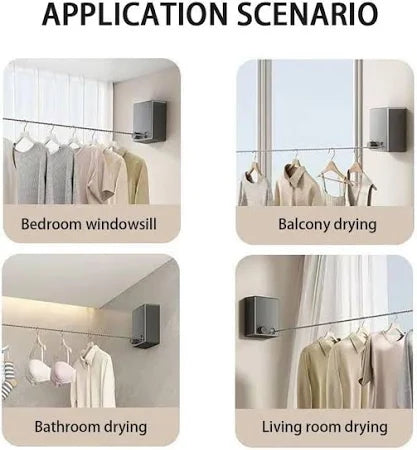 Telescopic Clothesline Clothes Drying Rope